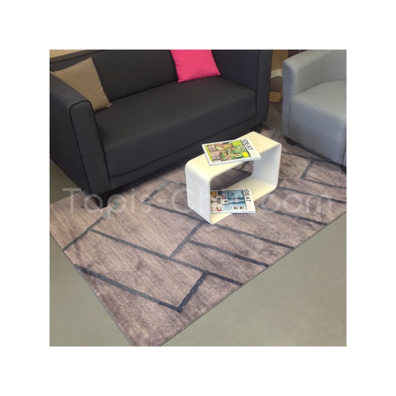 Tapis Design Marron Taupé Sensor par Arte Espina