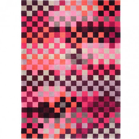 Tapis pixel Rouge et rose Esprit Home Tapis pixel Rouge et rose Esprit Home
