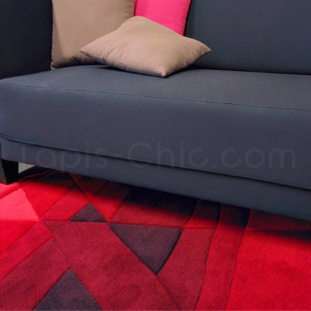 Tapis Rectangulaire Luminous Rouge par Arte Espina Tapis Rectangulaire Luminous Rouge par Arte Espina