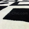 Tapis Contemporain Simbols noir et blanc en laine par Carving Tapis Contemporain Simbols noir et blanc en laine par Carving