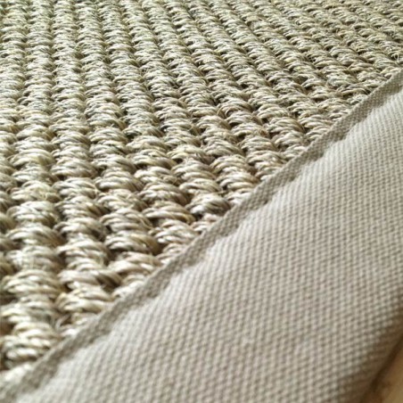 Tapis en sisal gansé tressé nature personnalisable Tapis en sisal gansé tressé nature personnalisable