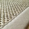 Tapis en sisal gansé tressé nature personnalisable Tapis en sisal gansé tressé nature personnalisable