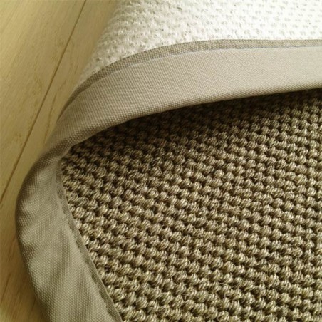 Tapis en sisal gansé tressé nature personnalisable Tapis en sisal gansé tressé nature personnalisable