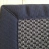 Tapis en sisal gansé tressé gris foncé personnalisable Tapis en sisal gansé tressé gris foncé personnalisable