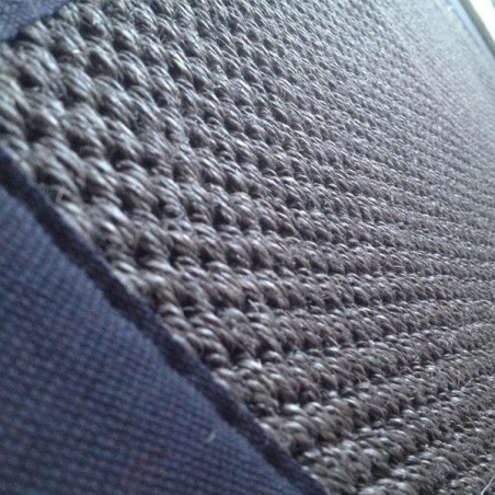Tapis en sisal gansé tressé gris foncé personnalisable Tapis en sisal gansé tressé gris foncé personnalisable