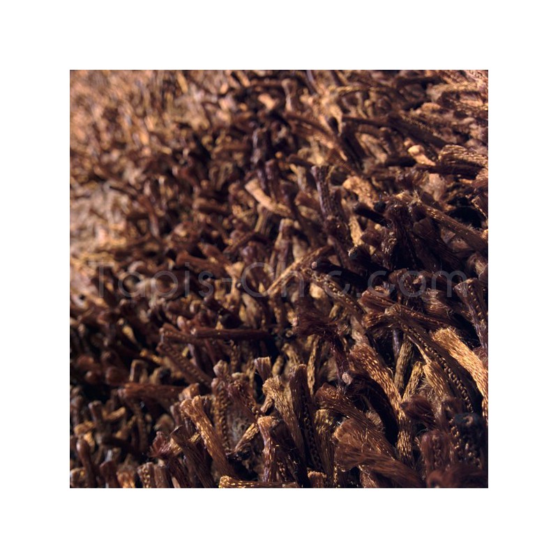 Tapis design shaggy Damier Marron pour Tapis Chic Collection