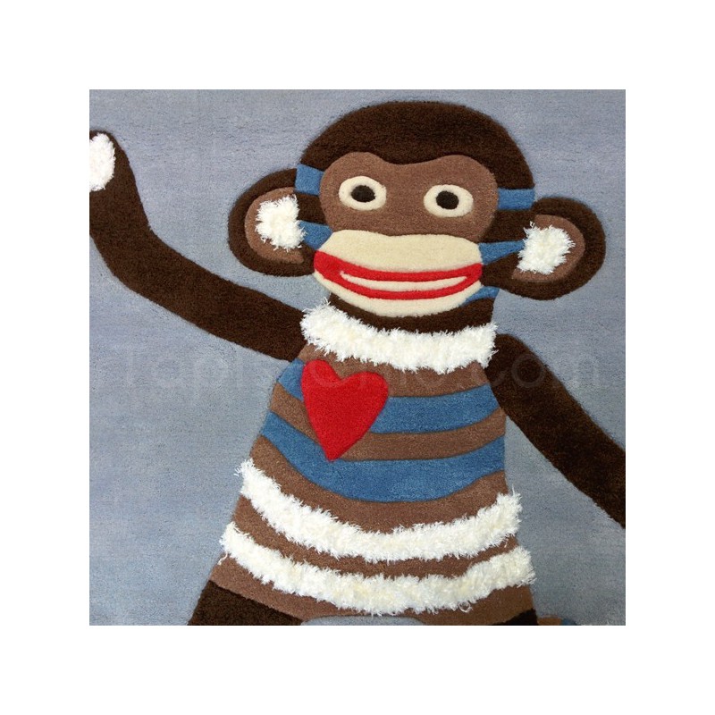 Tapis Enfant Singe par Arte Espina carré 130 cm x 130 cm