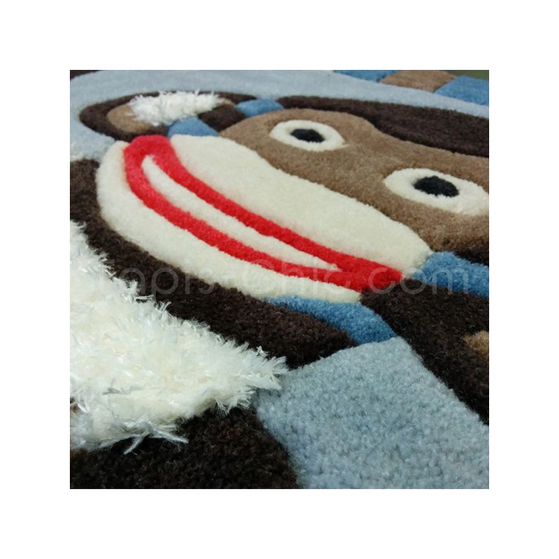 Tapis Enfant Singe par Arte Espina carré 130 cm x 130 cm