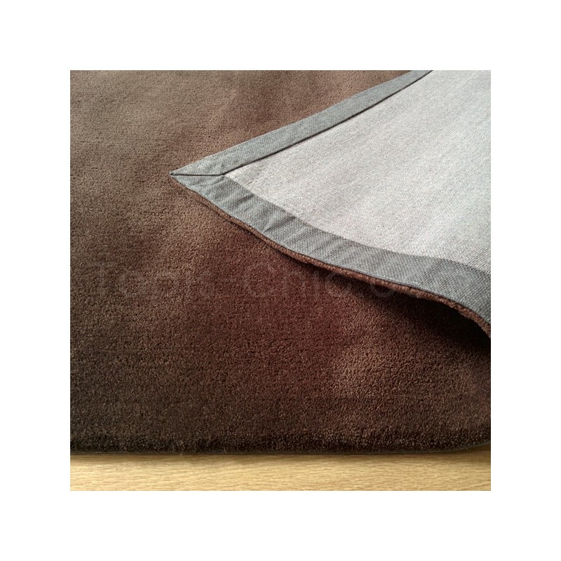 Tapis Uni Moderne Spirit Chocolat rectangulaire par Arte Espina