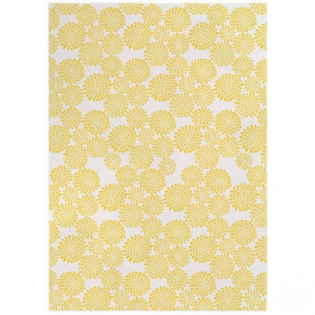 Tapis Blooming Flowers Jaune par Edito Tapis Blooming Flowers Jaune par Edito