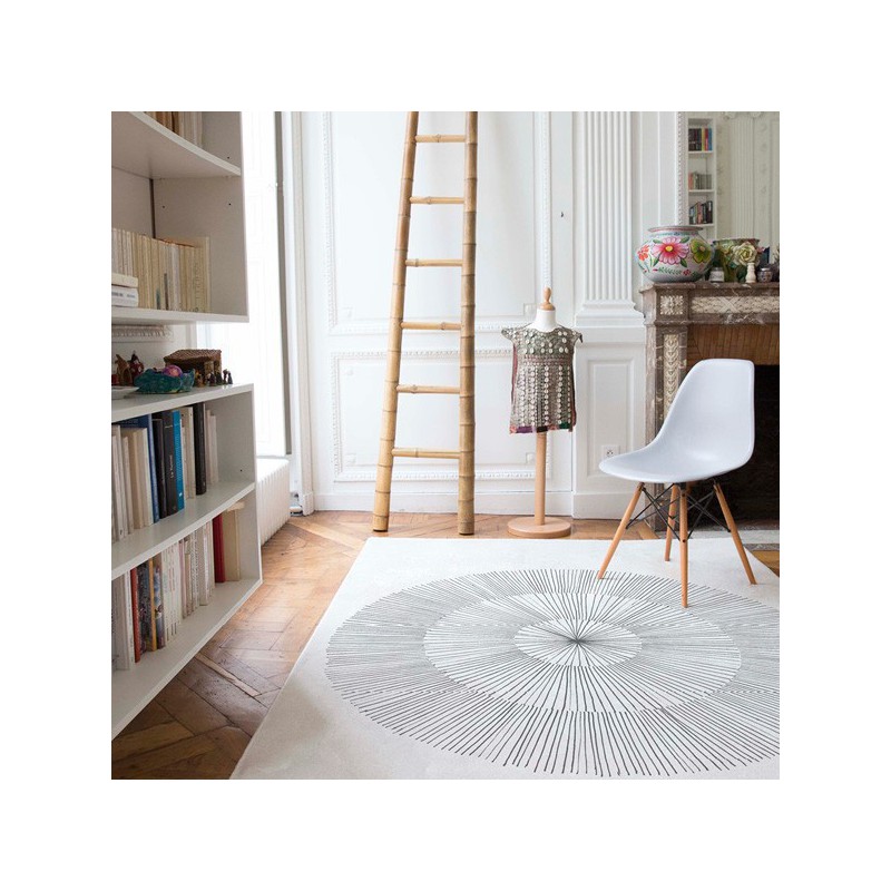 Tapis Design Pissenlit Gris par Edito