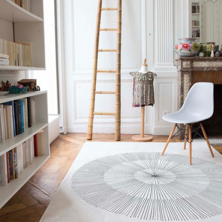 Tapis Design Pissenlit Gris par Edito Tapis Design Pissenlit Gris par Edito