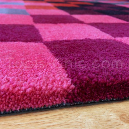 Tapis pixel Rouge et rose Esprit Home Tapis pixel Rouge et rose Esprit Home