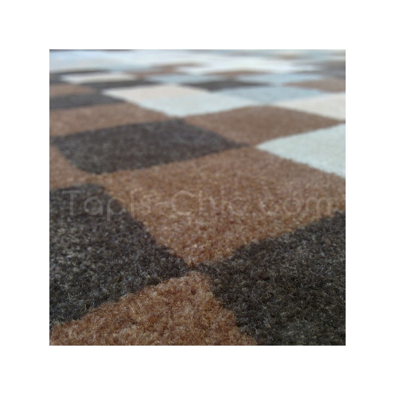 Tapis Pixel beige, gris et chocolat par Esprit Home