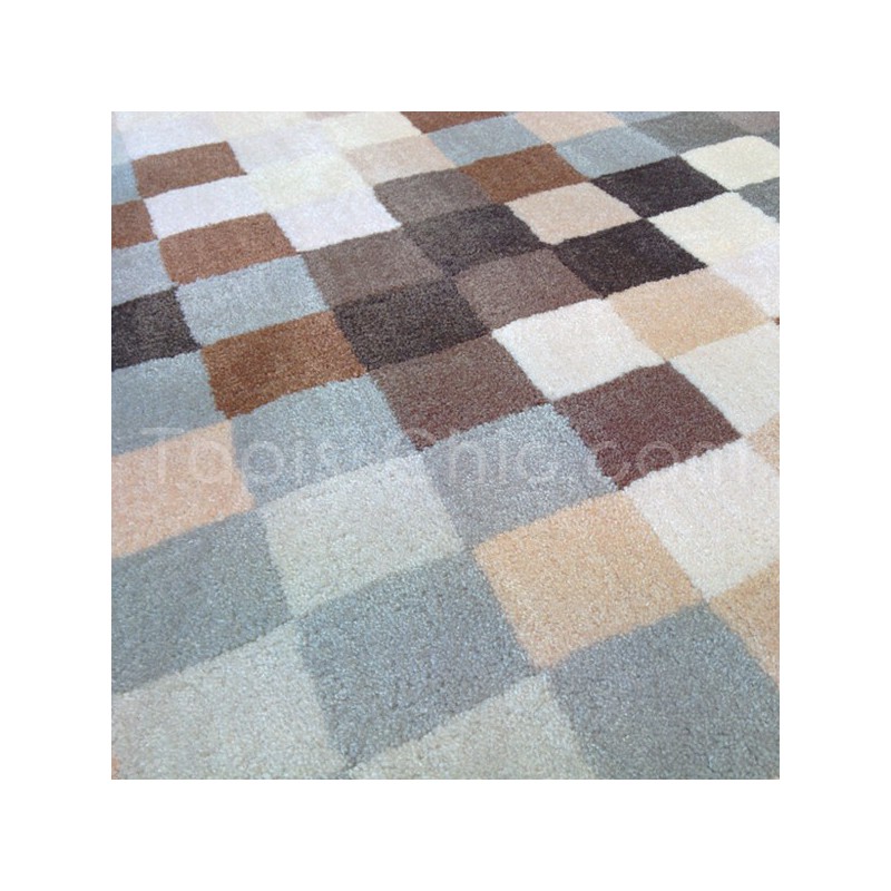 Tapis Pixel beige, gris et chocolat par Esprit Home