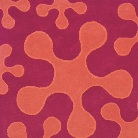 Tapis en laine prune et orange Splash par Ligne Pure 120 x 170 cm Tapis en laine prune et orange Splash par Ligne Pure 120 x 170 cm