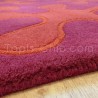 Tapis en laine prune et orange Splash par Ligne Pure 120 x 170 cm Tapis en laine prune et orange Splash par Ligne Pure 120 x 170 cm