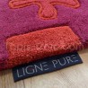 Tapis en laine prune et orange Splash par Ligne Pure 120 x 170 cm Tapis en laine prune et orange Splash par Ligne Pure 120 x 170 cm