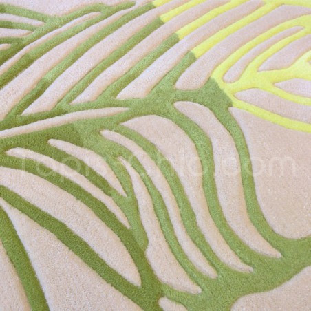 Tapis Feather Ecru et Vert par Esprit Home Tapis Feather Ecru et Vert par Esprit Home