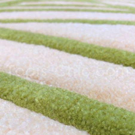 Tapis Feather Ecru et Vert par Esprit Home Tapis Feather Ecru et Vert par Esprit Home