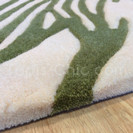 Tapis Feather Ecru et Vert par Esprit Home Tapis Feather Ecru et Vert par Esprit Home