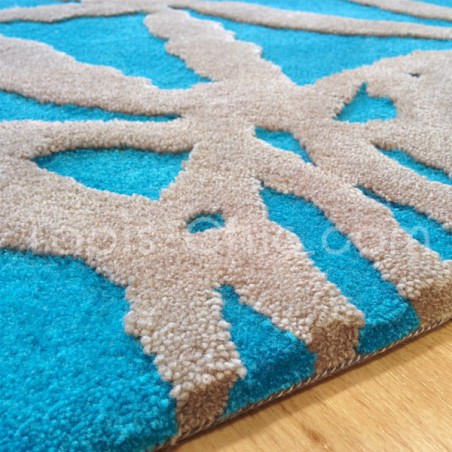 Tapis Rond Turquoise Oriental Lounge par Esprit Home Tapis Rond Turquoise Oriental Lounge par Esprit Home