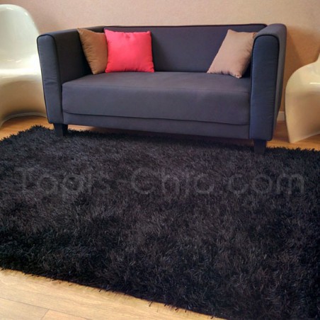 Tapis shaggy noir de la marque Esprit Home sur Tapis Chic