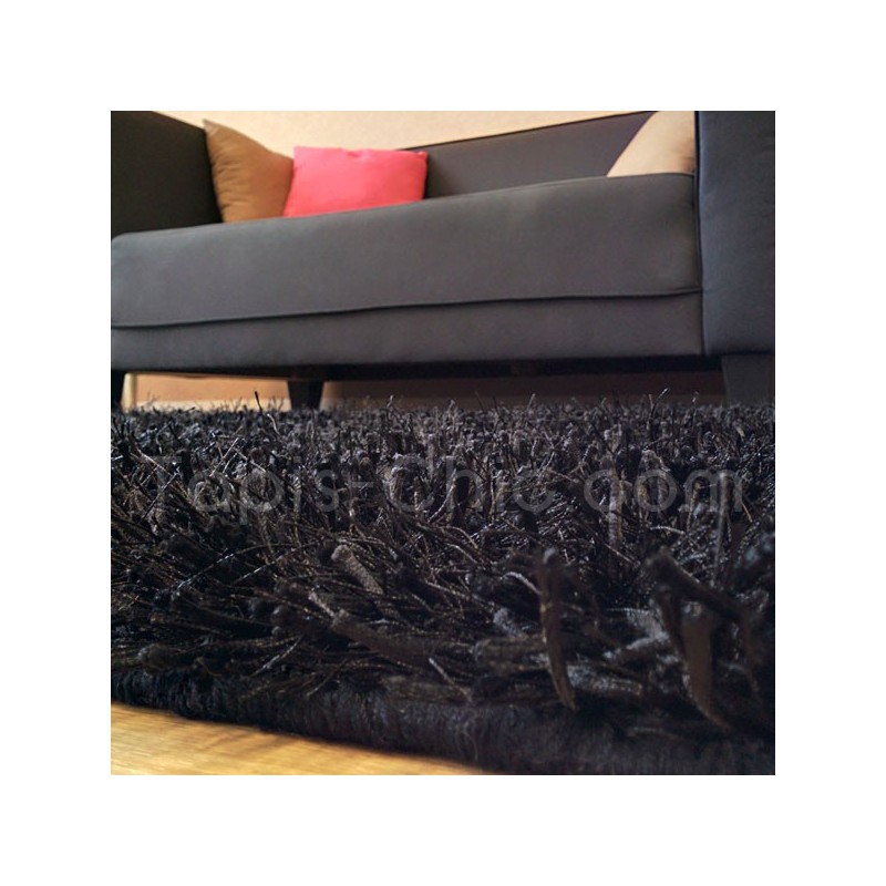 Tapis de salon shaggy Esprit Home noir