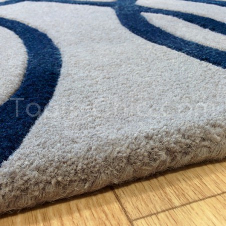 Tapis Design Chic Baroco Bleu par Joseph Lebon Tapis Design Chic Baroco Bleu par Joseph Lebon