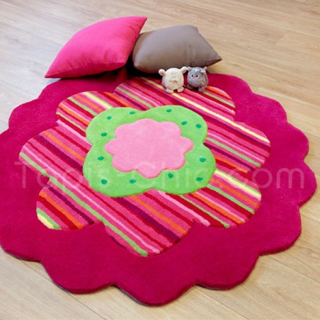 Tapis fleur pour enfant rose par Esprit Home Tapis fleur pour enfant rose par Esprit Home