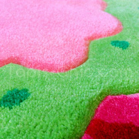 Tapis fleur pour enfant rose par Esprit Home Tapis fleur pour enfant rose par Esprit Home