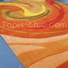 Tapis moderne Action Painting Orange par Arte Espina Tapis moderne Action Painting Orange par Arte Espina