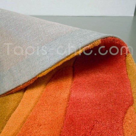 Tapis moderne Action Painting Orange par Arte Espina Tapis moderne Action Painting Orange par Arte Espina