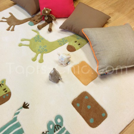 Tapis Enfant Lucky zoo Beige par Esprit Home Tapis Enfant Lucky zoo Beige par Esprit Home