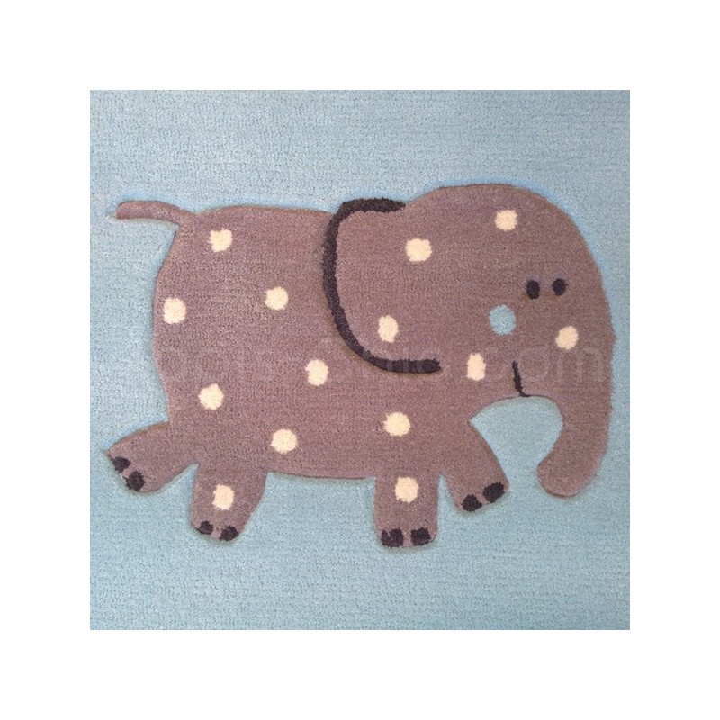 Tapis Enfant Lucky zoo bleu par Esprit Home (petites tailles)