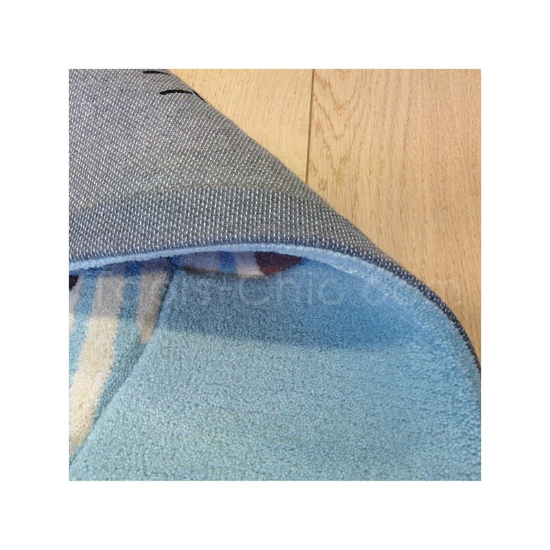 Tapis Enfant Lucky zoo bleu par Esprit Home (petites tailles)