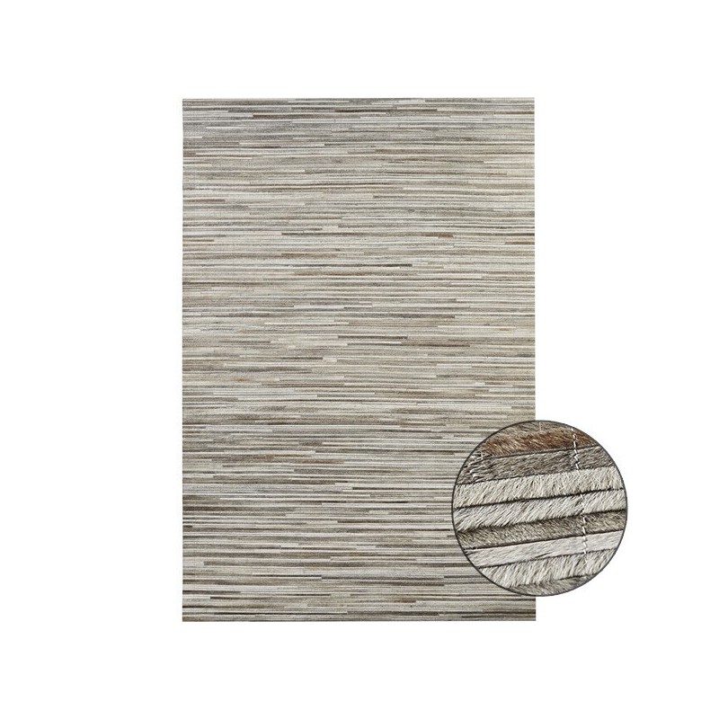 Tapis de Salon en Cuir Sand par Home Spirit