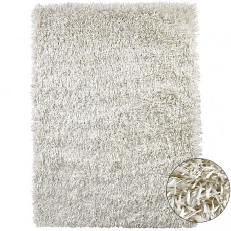 Tapis à Longues Mèches Xeres Blanc par Home Spirit Tapis à Longues Mèches Xeres Blanc par Home Spirit