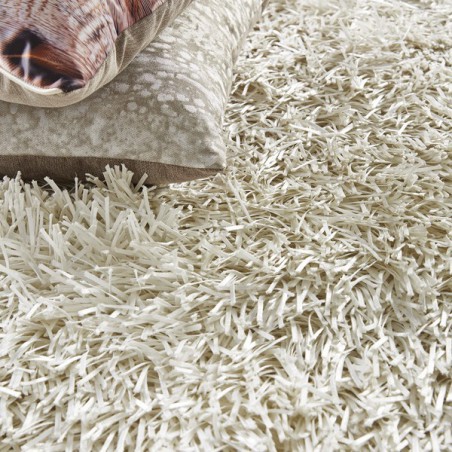 Tapis à Longues Mèches Xeres Blanc par Home Spirit Tapis à Longues Mèches Xeres Blanc par Home Spirit
