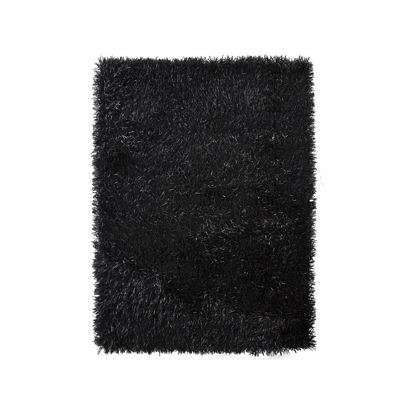 Tapis Design Shaggy Noir Xeres par Home Spirit