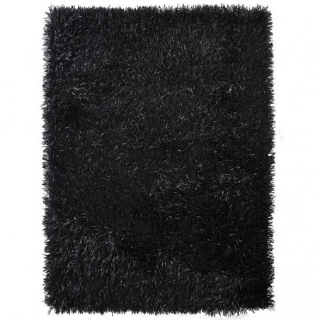 Tapis Design Shaggy Noir Xeres par Home Spirit Tapis Design Shaggy Noir Xeres par Home Spirit