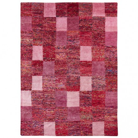 Tapis Patchwork Fuchsia Sari par Home Spirit Tapis Patchwork Fuchsia Sari par Home Spirit