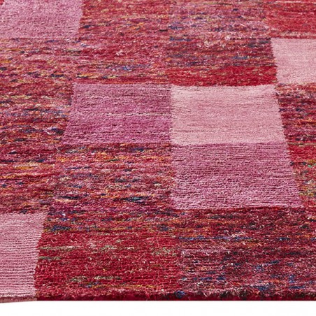 Tapis Patchwork Fuchsia Sari par Home Spirit Tapis Patchwork Fuchsia Sari par Home Spirit