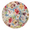 Tapis rond par Ligne Pure 230 cm fleuri et coloré en viscose Tapis rond par Ligne Pure 230 cm fleuri et coloré en viscose