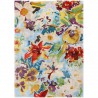 Tapis rectangulaire par Ligne Pure fleuri et coloré en viscose Tapis rectangulaire par Ligne Pure fleuri et coloré en viscose