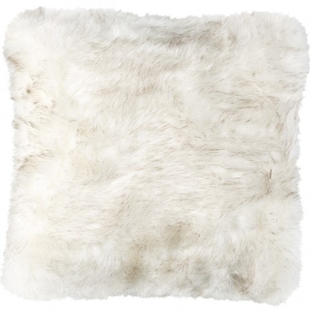 Coussin Feel écru en fausse fourrure par Ligne Pure Coussin Feel écru en fausse fourrure par Ligne Pure