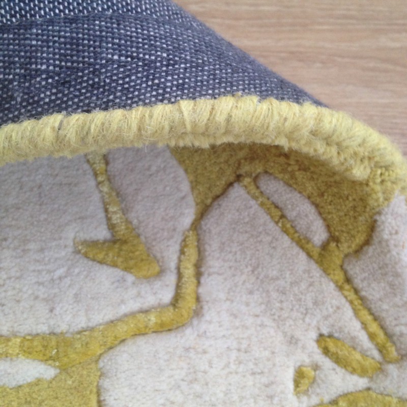 Tapis Floral Tennoji Jaune par Joseph Lebon