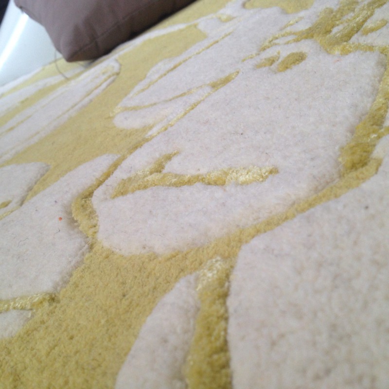 Tapis Floral Tennoji Jaune par Joseph Lebon