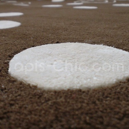 Tapis Contemporain Mist chocolat par Carving Tapis Contemporain Mist chocolat par Carving