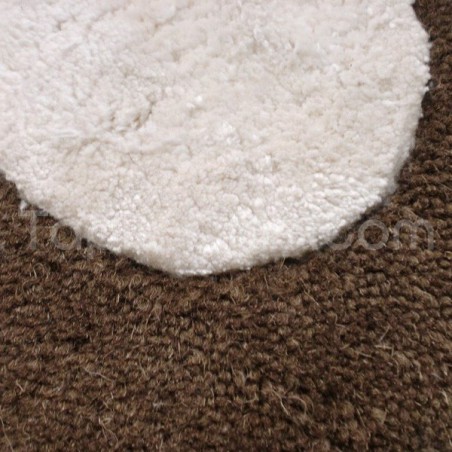 Tapis Contemporain Mist chocolat par Carving Tapis Contemporain Mist chocolat par Carving